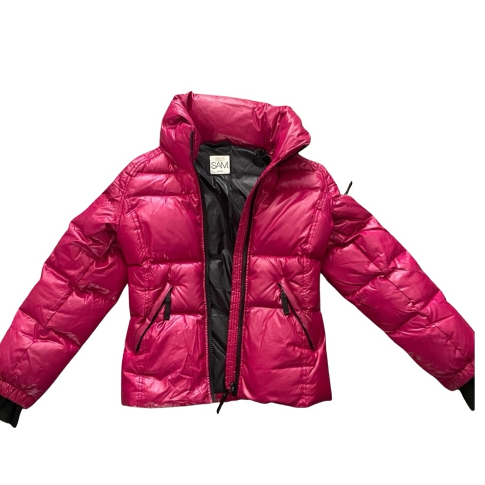 SAM NYC Freestyle Down Short Puffer Jacket Hot Pink *Color of the Year XS